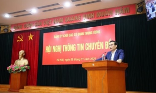 Đảng ủy Khối Các cơ quan Trung ương thông tin chuyên đề quý III năm 2021